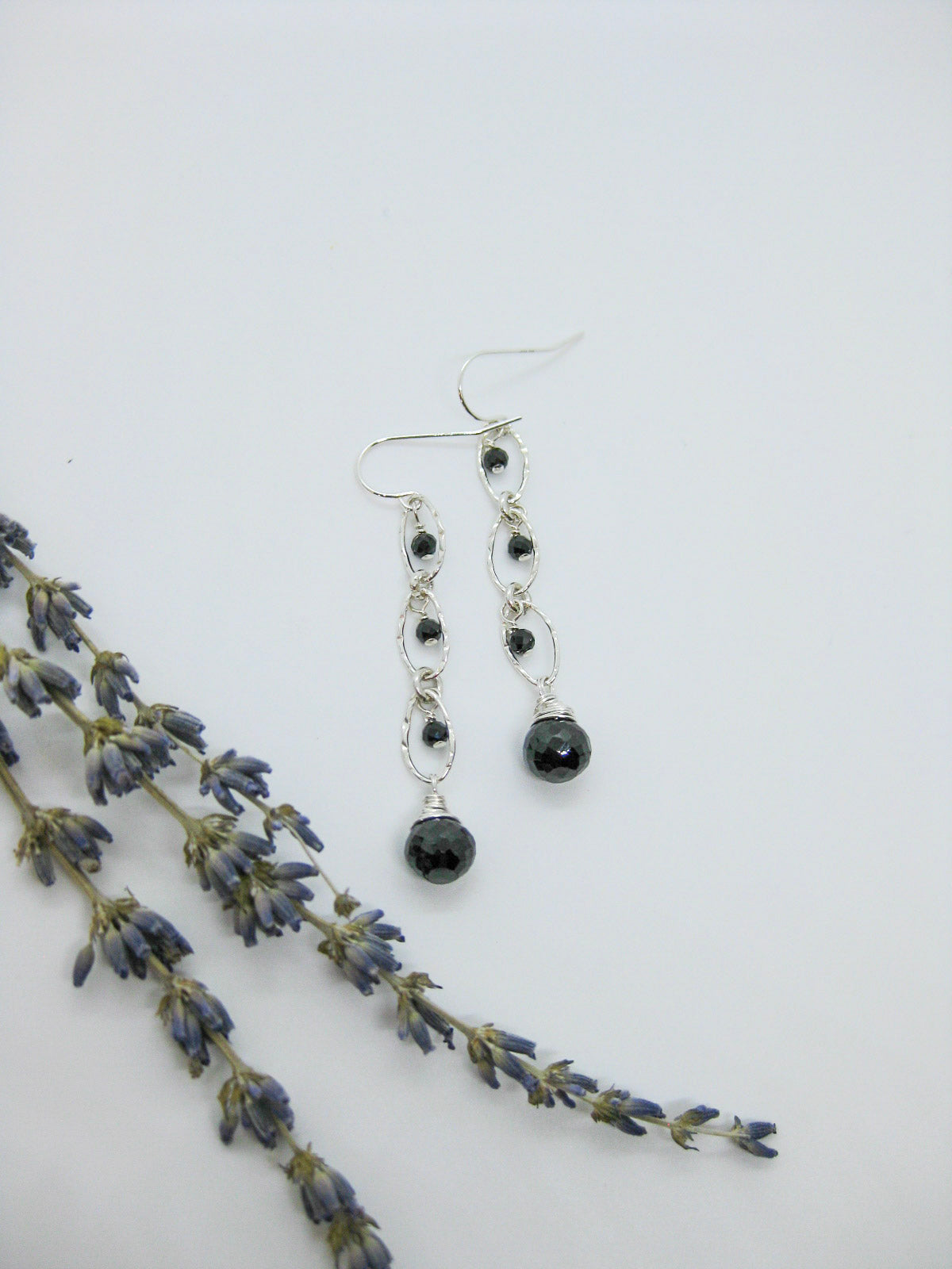 Lilac: Onyx Earrings