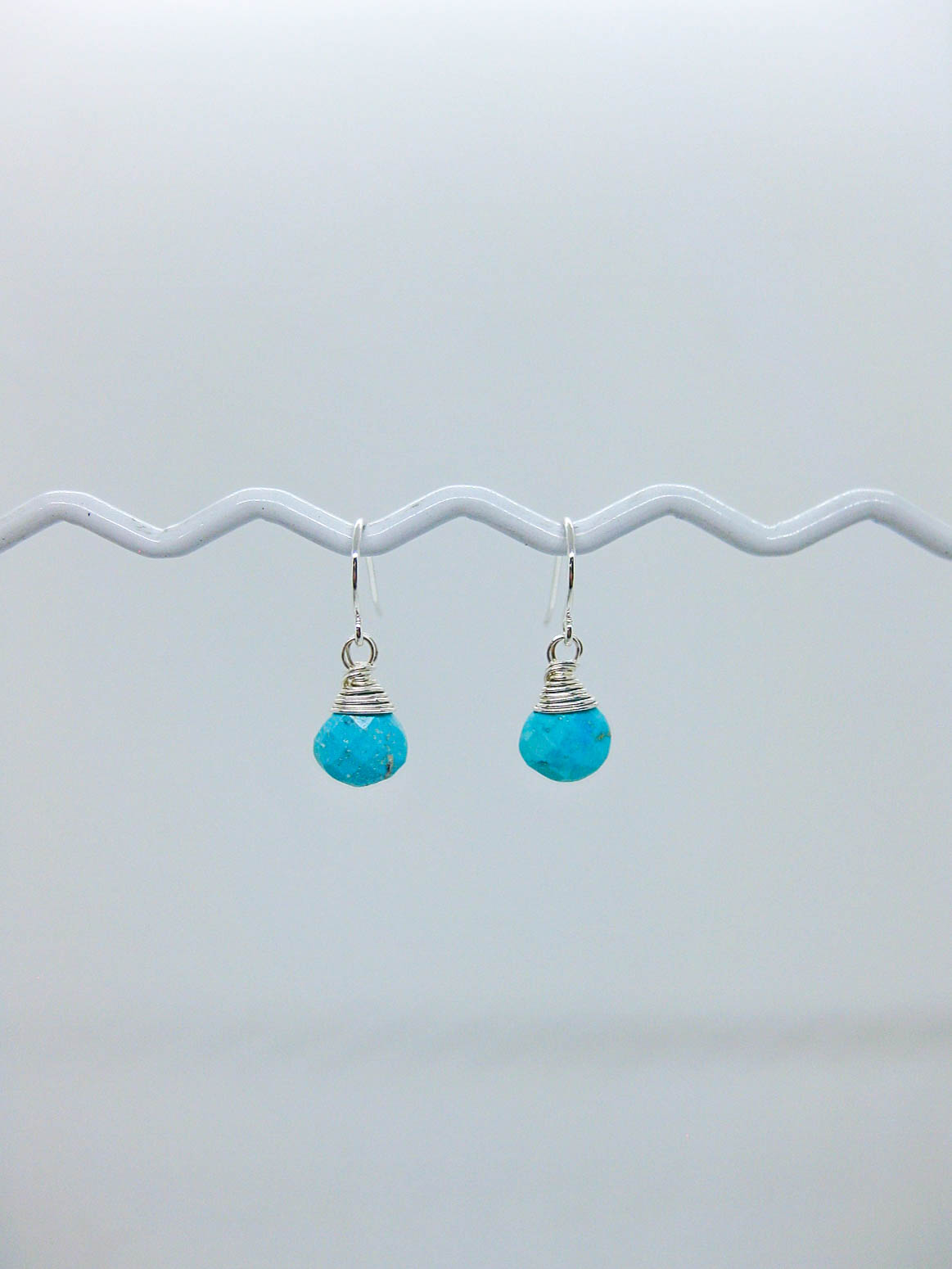 Chamomile: Turquoise Earrings - e660