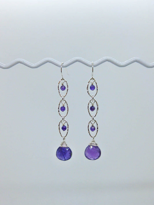 Lilac: Amethyst Earrings - e721