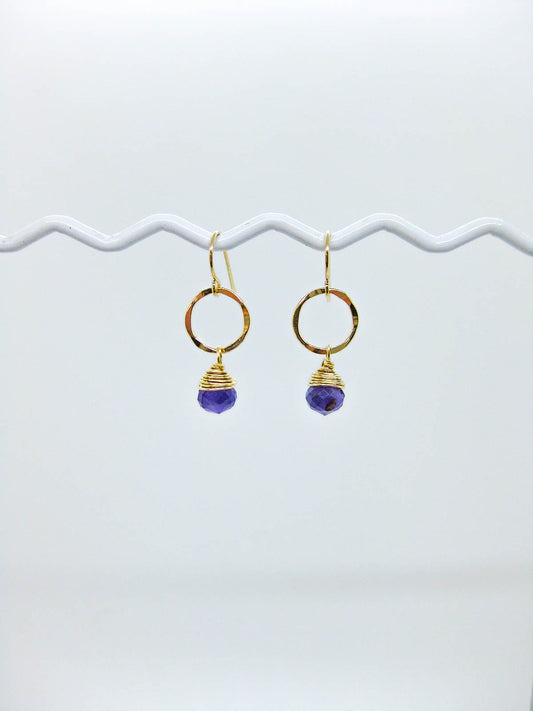 Daisy: Amethyst Earrings - e732