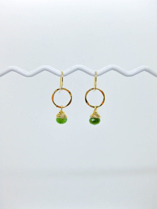 Daisy: Jade Earrings - e734