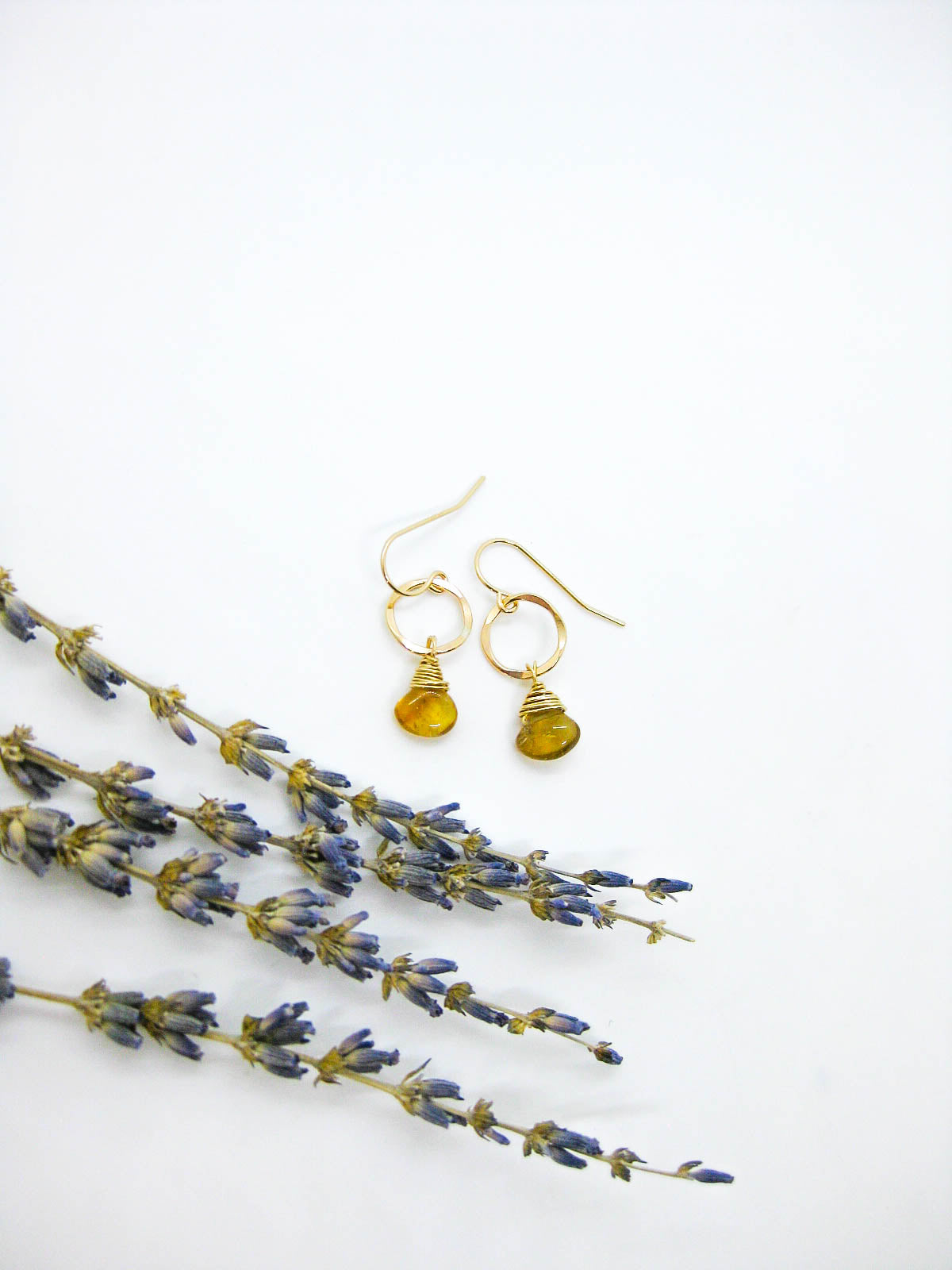 Daisy: Citrine Earrings - e736