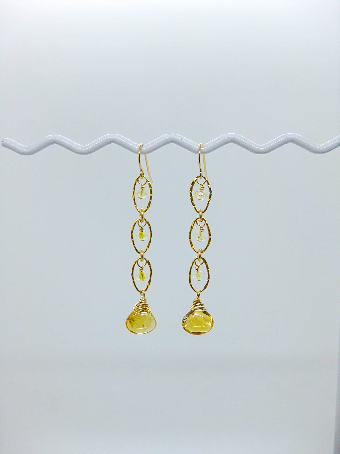 Lilac: Citrine Earrings - e737