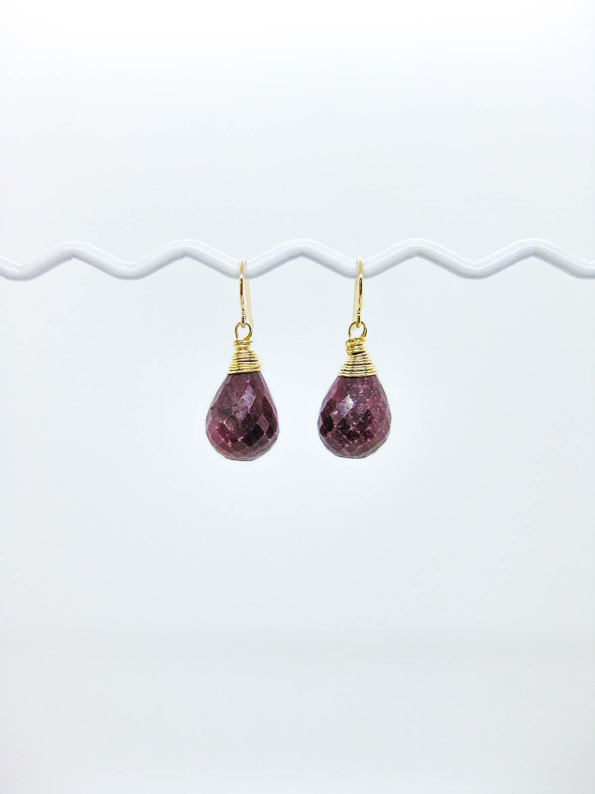 Amar: Ruby Earrings - e740