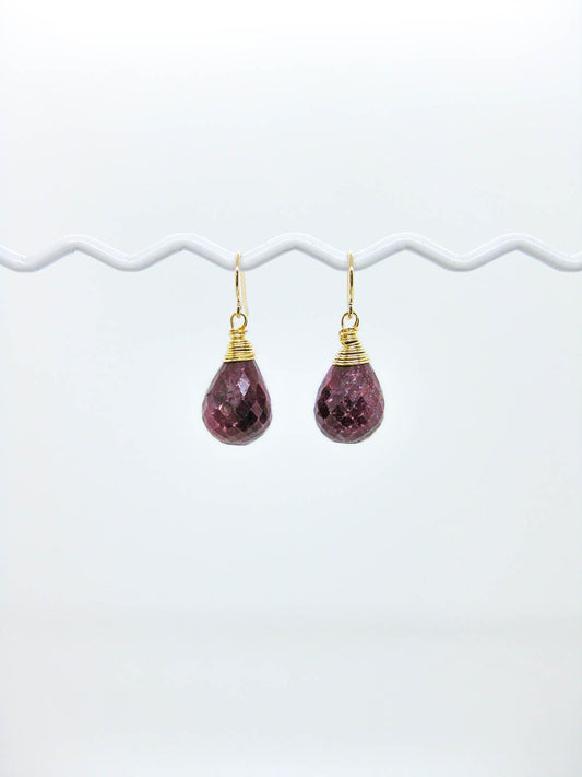 Amar: Ruby Earrings - e740