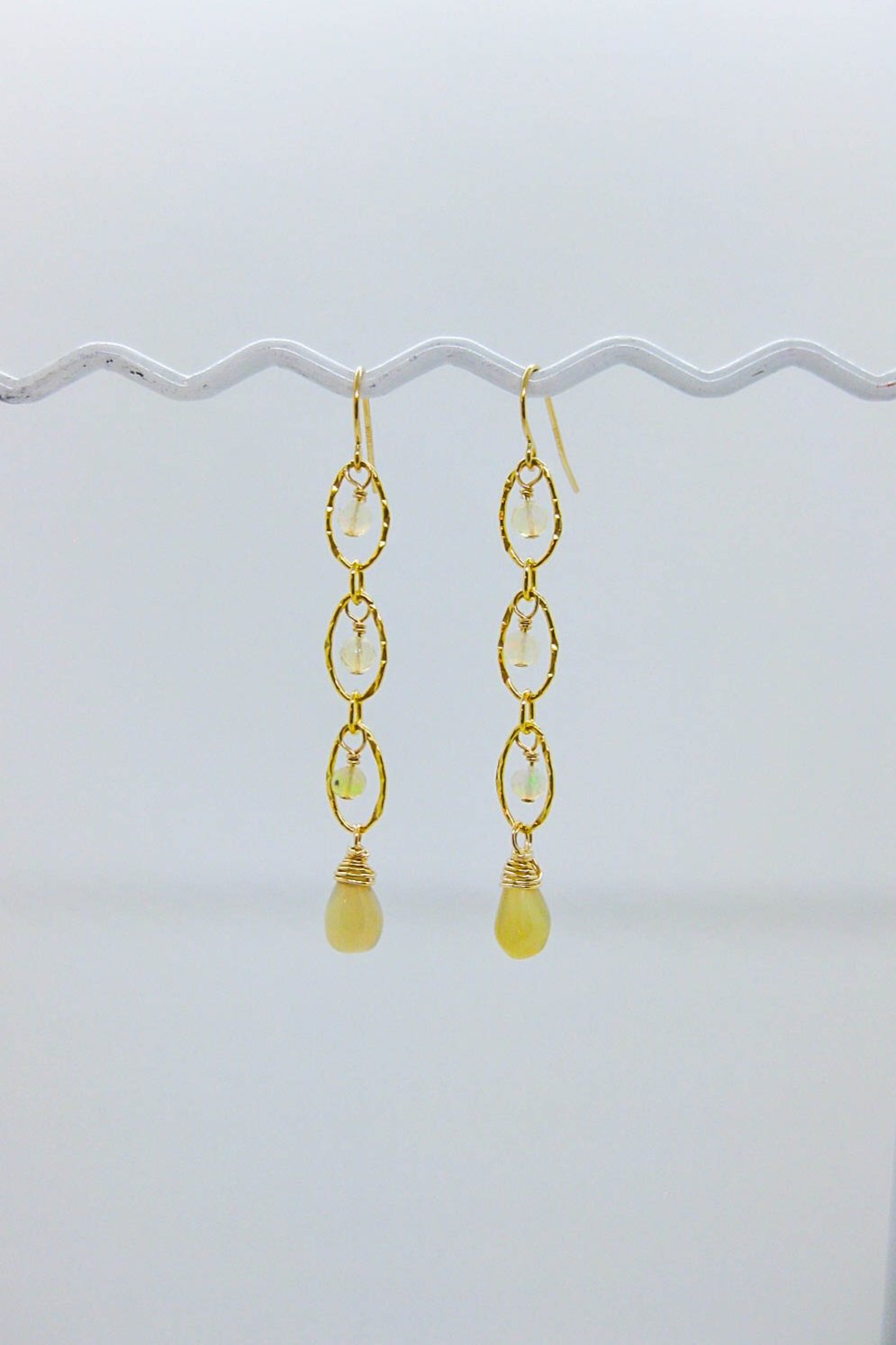 Lilac: Opal Earrings - e763