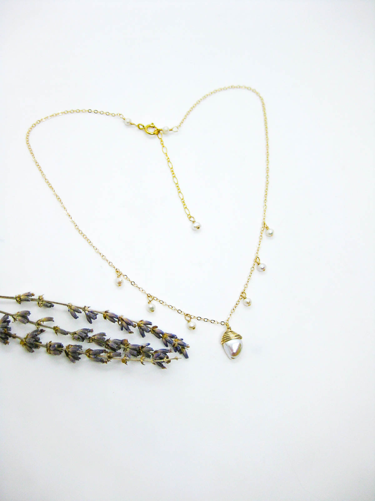 Chamomile: Pearl Necklace