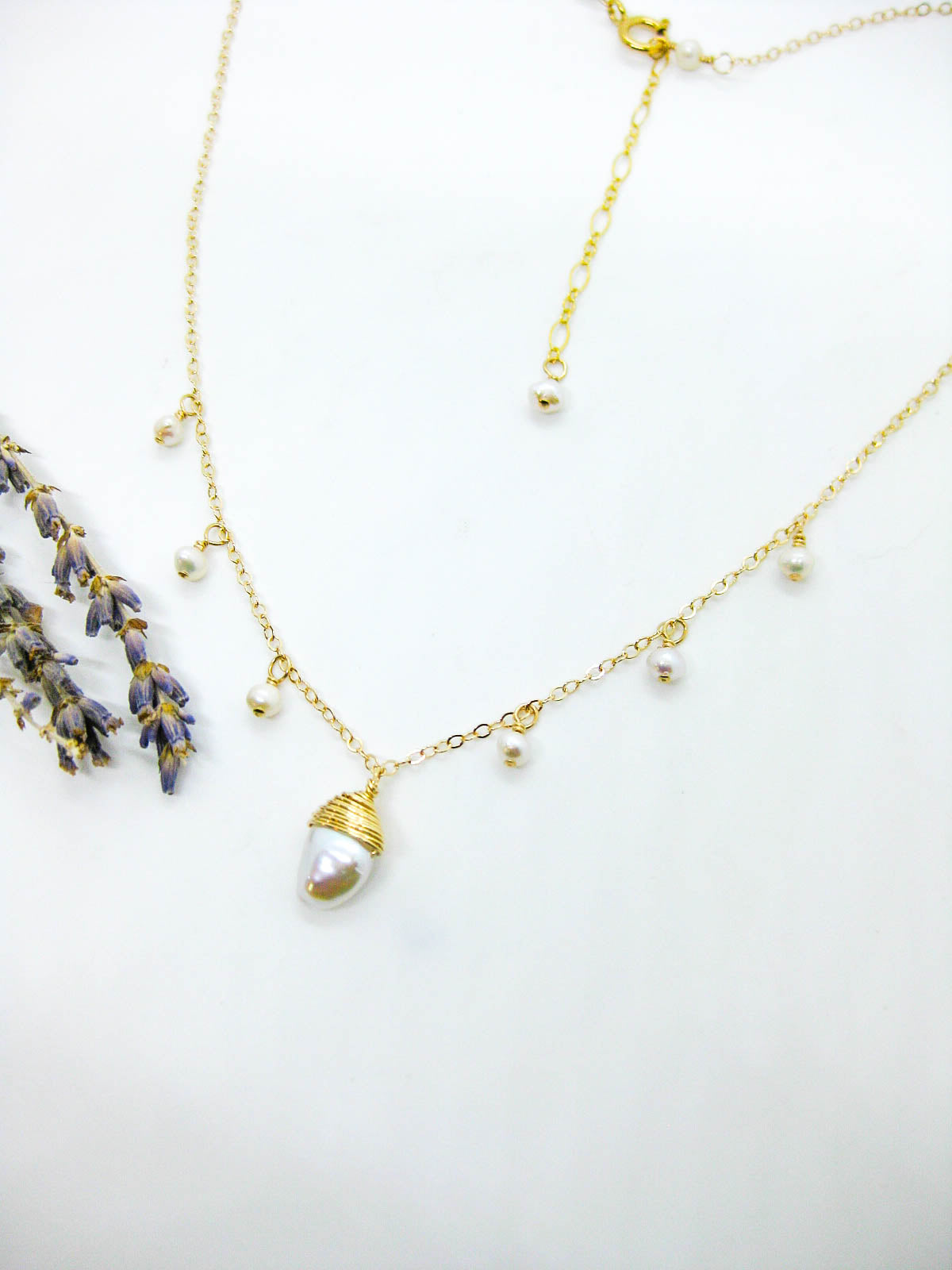 Chamomile: Pearl Necklace
