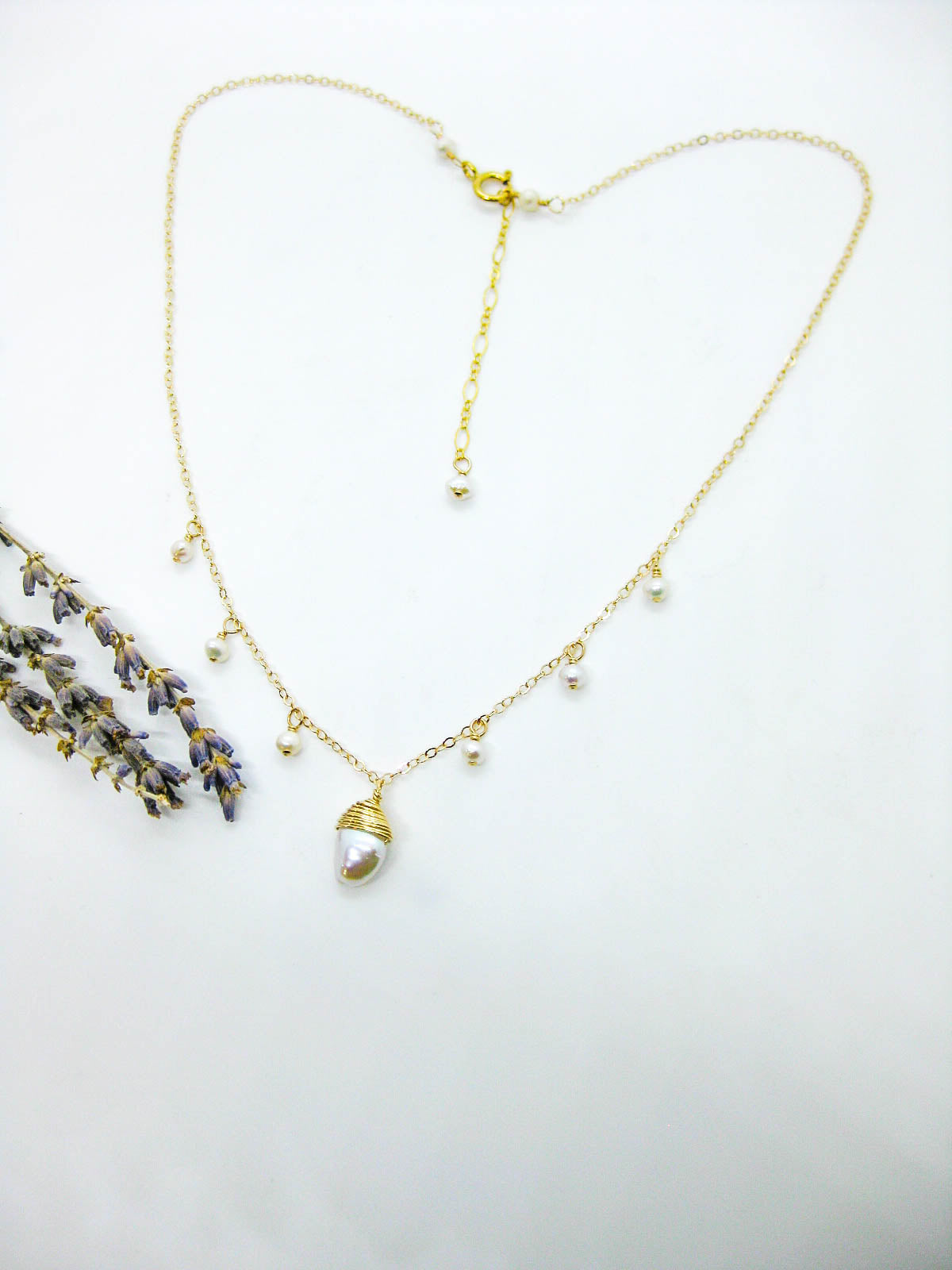 Chamomile: Pearl Necklace