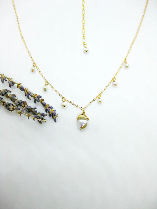 Chamomile: Pearl Necklace