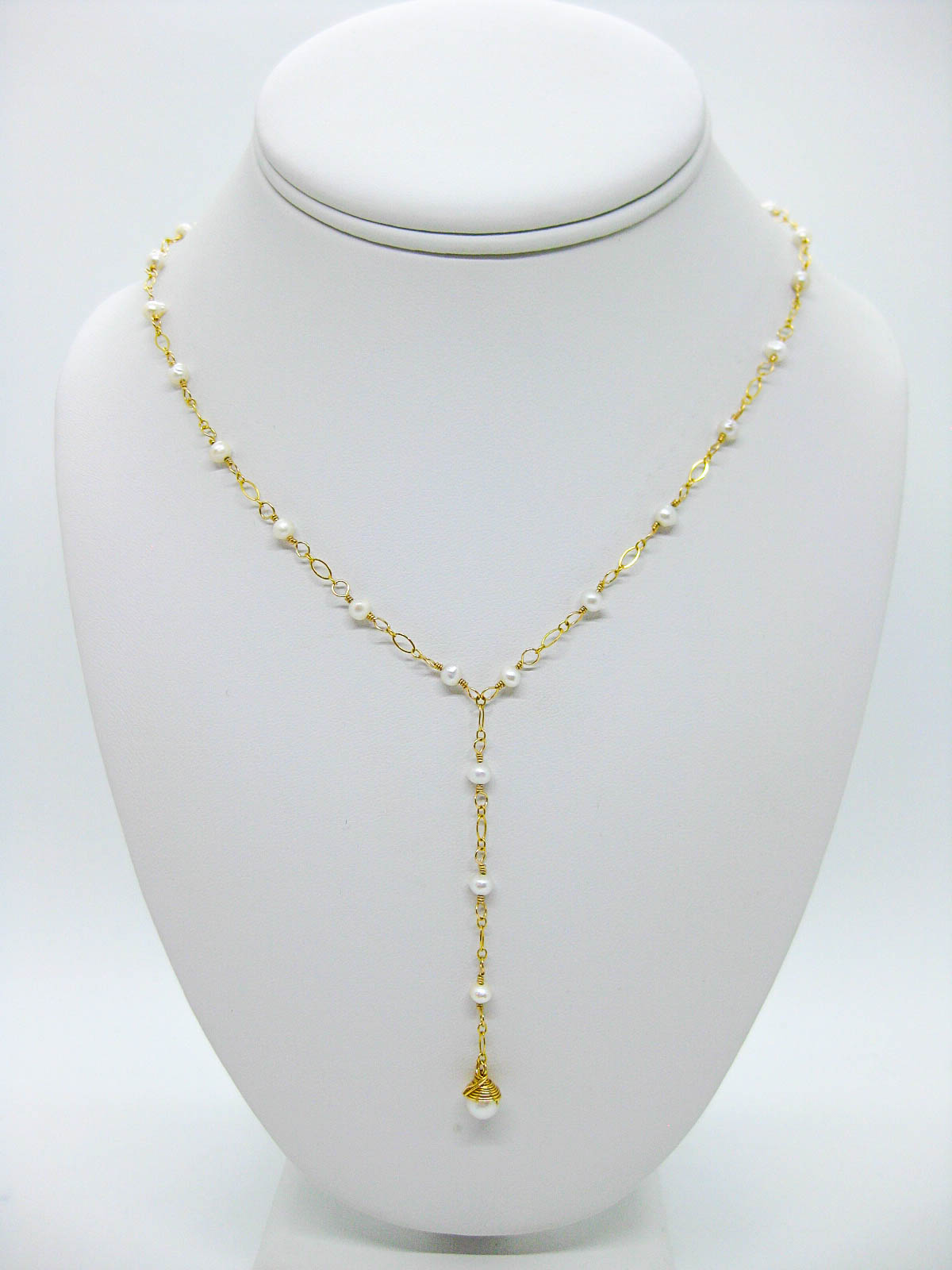 Daffodil: Pearl Drop Necklace