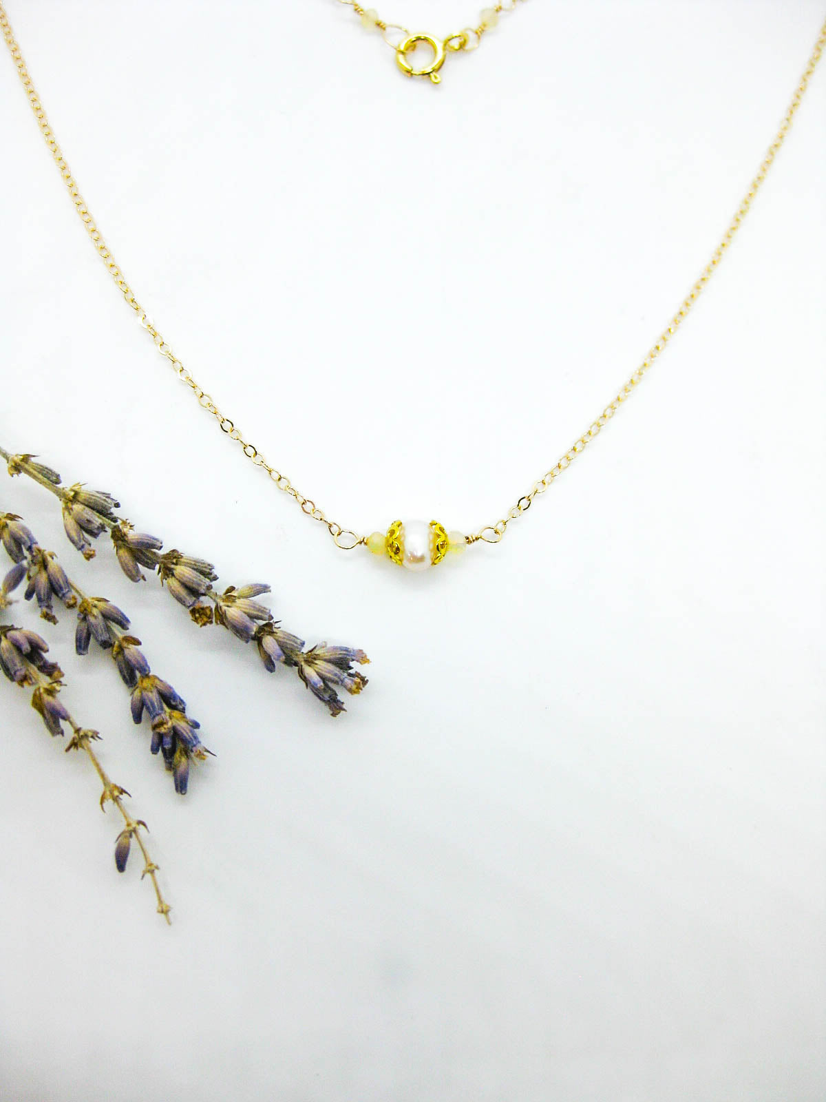 Heather: Opal Pearl Choker