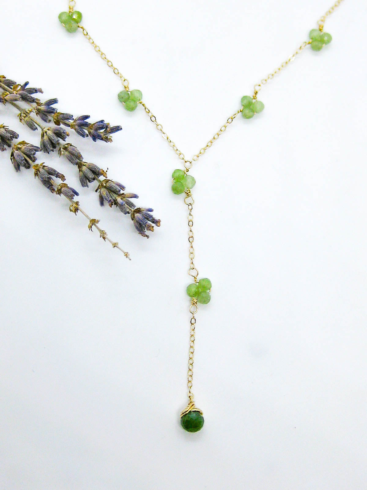 Hyacinth: Jade Drop Necklace