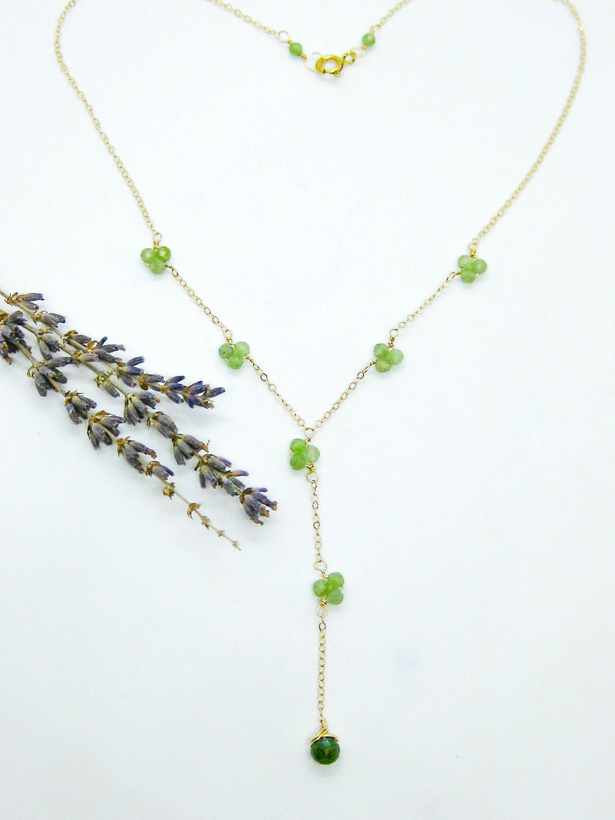 Hyacinth: Jade Drop Necklace