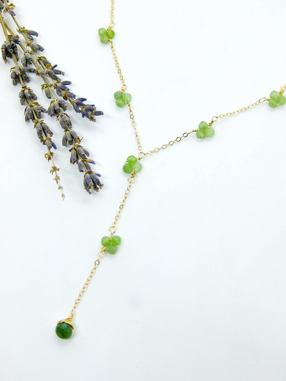 Hyacinth: Jade Drop Necklace