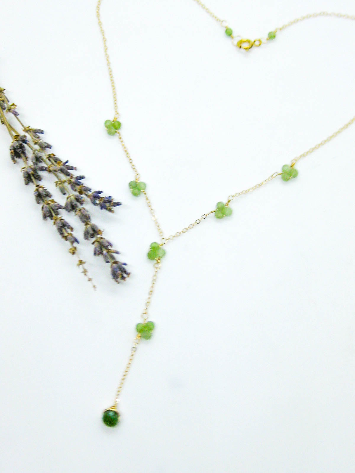 Hyacinth: Jade Drop Necklace