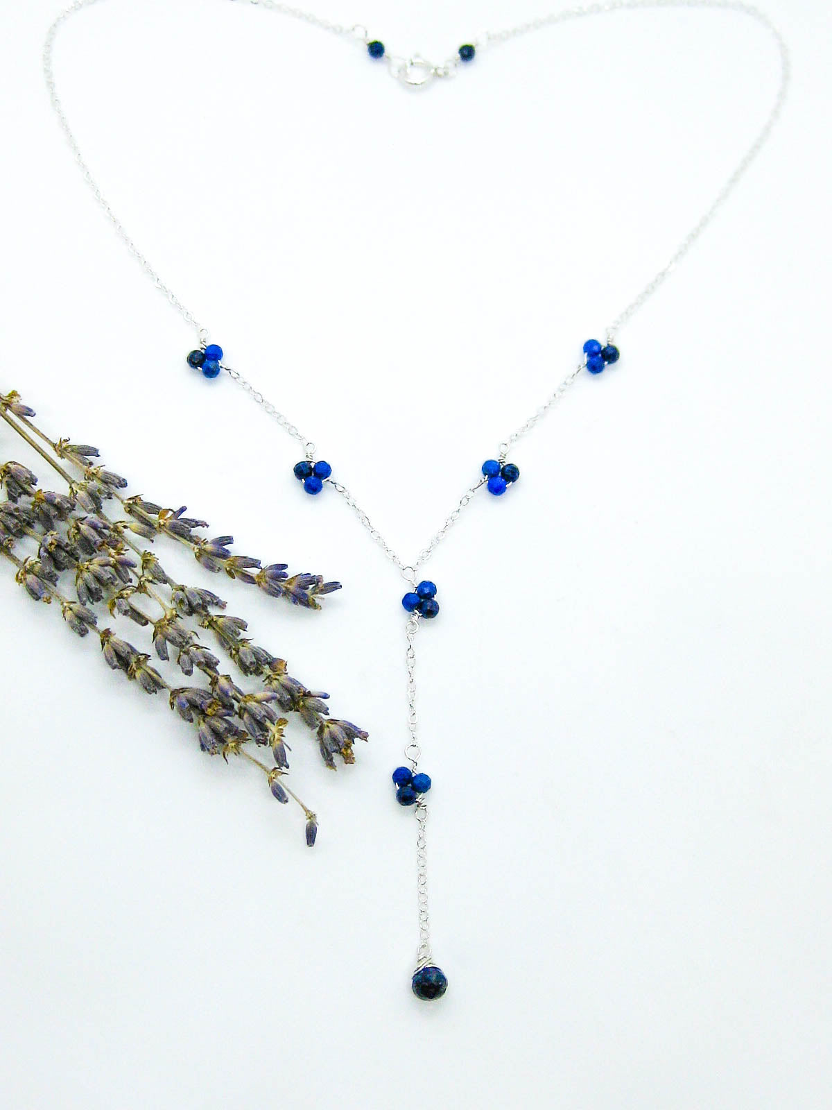 Hyacinth: Lapis Drop Necklace