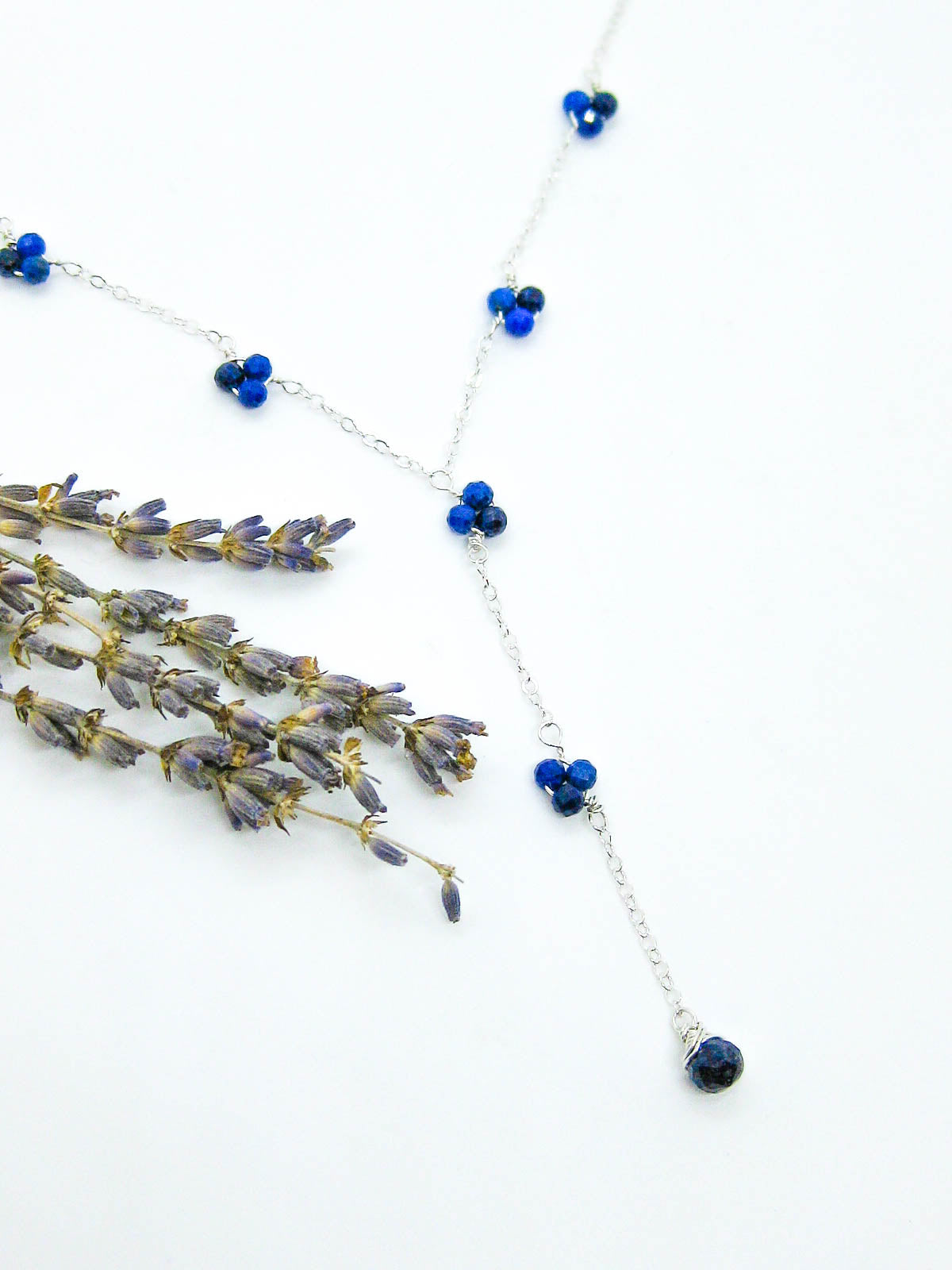 Hyacinth: Lapis Drop Necklace