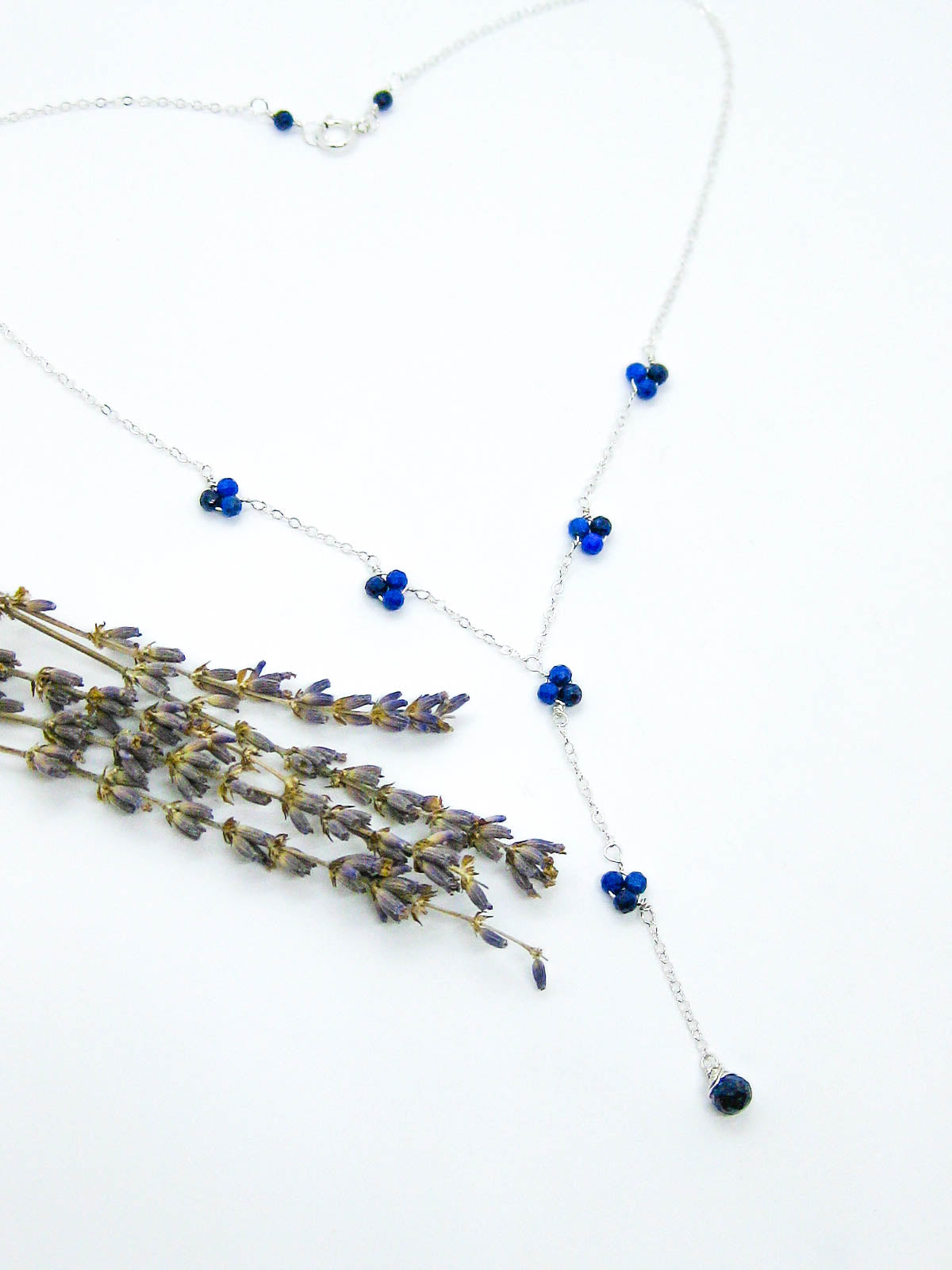 Hyacinth: Lapis Drop Necklace
