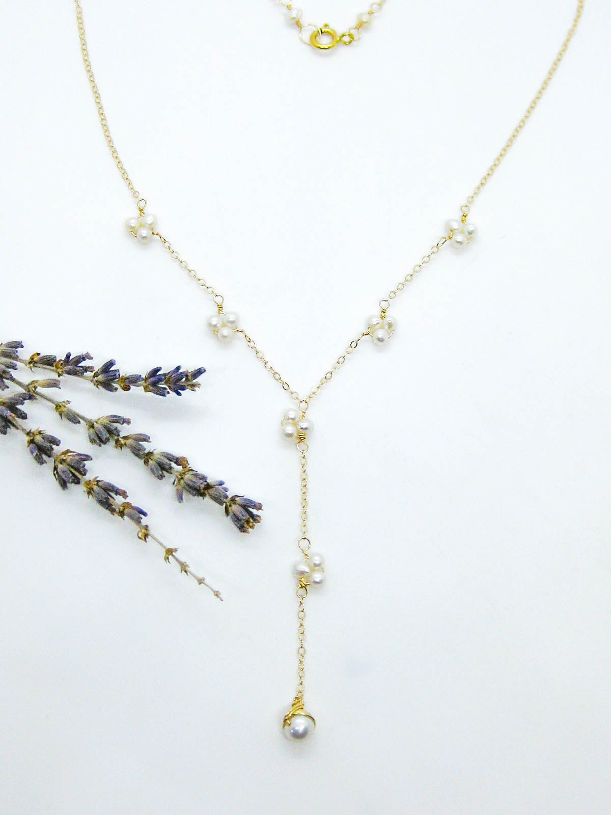 Hyacinth: Pearl Drop Necklace