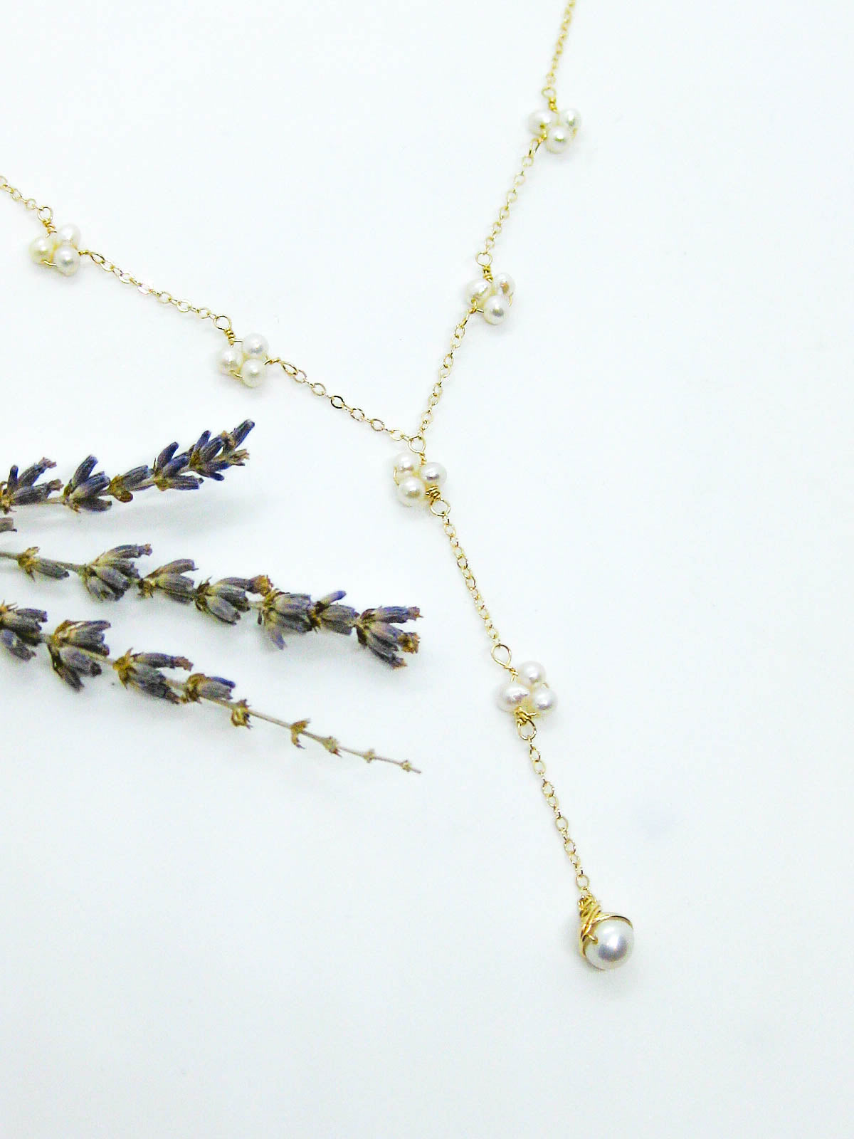 Hyacinth: Pearl Drop Necklace