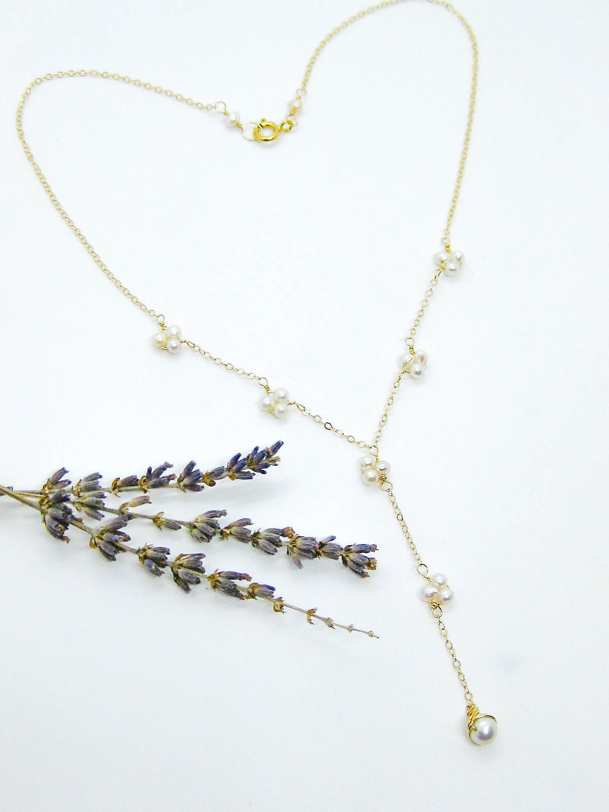 Hyacinth: Pearl Drop Necklace