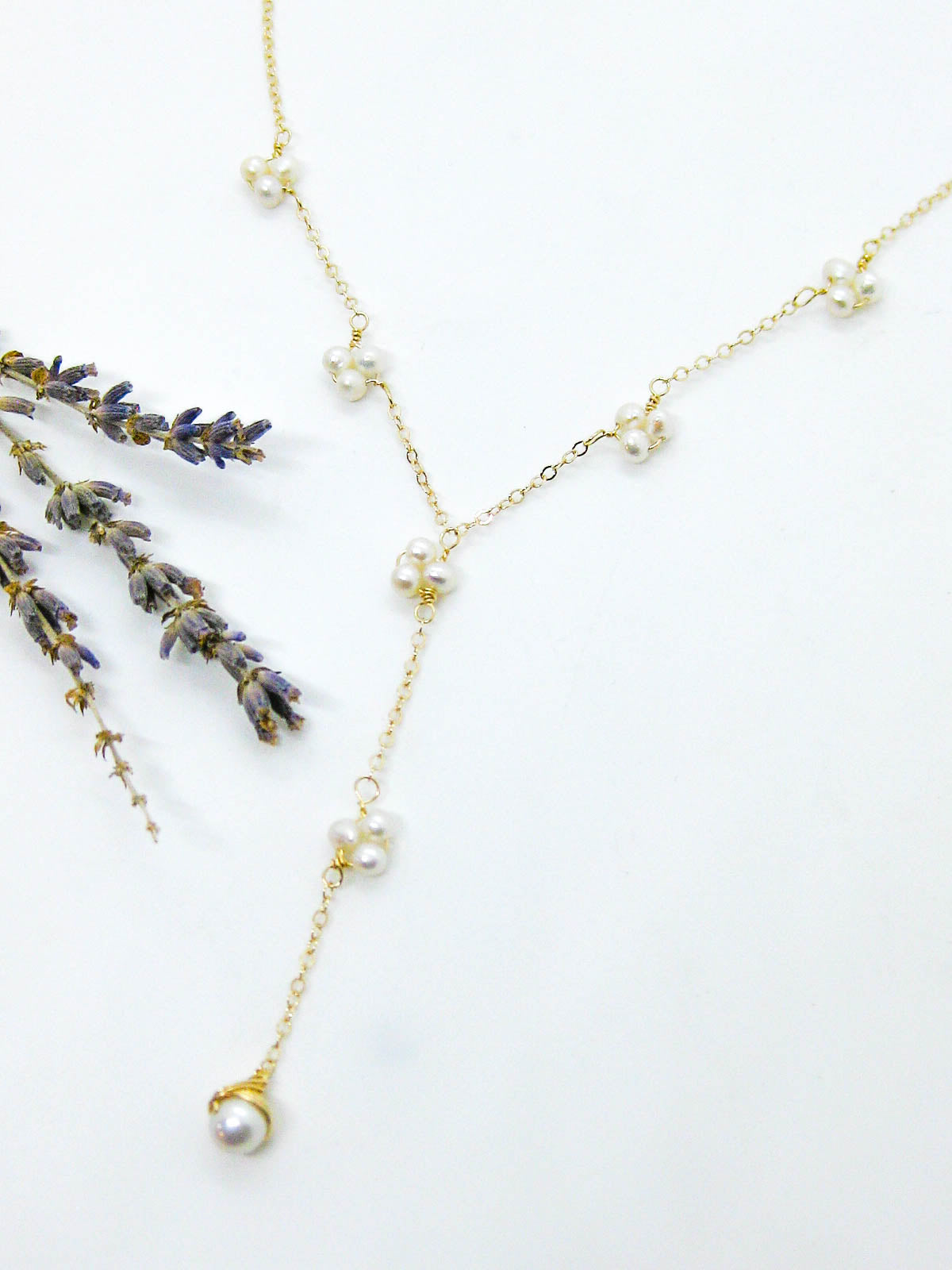 Hyacinth: Pearl Drop Necklace