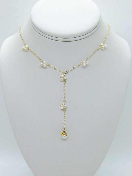 Hyacinth: Pearl Drop Necklace