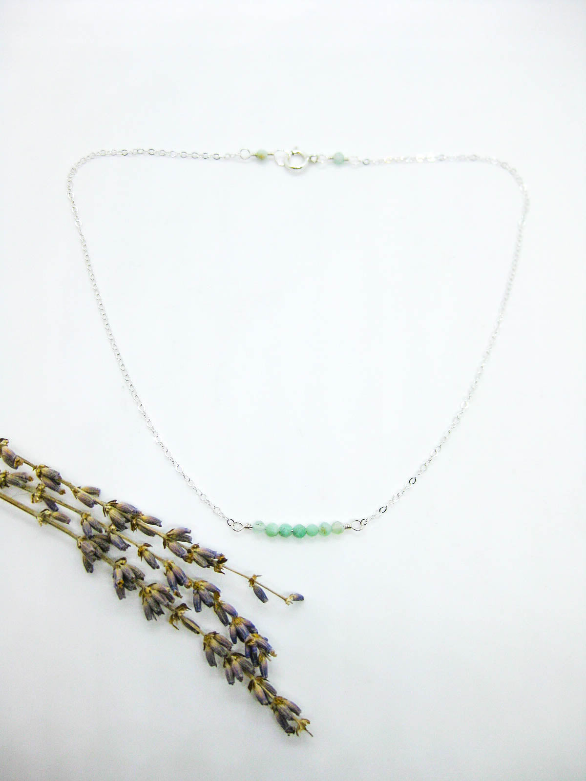 Violet: Chrysoprase Choker