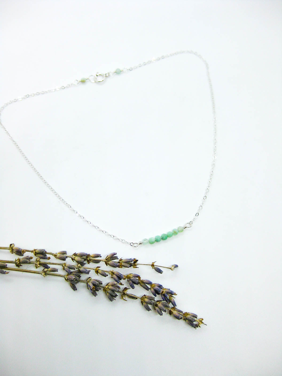 Violet: Chrysoprase Choker