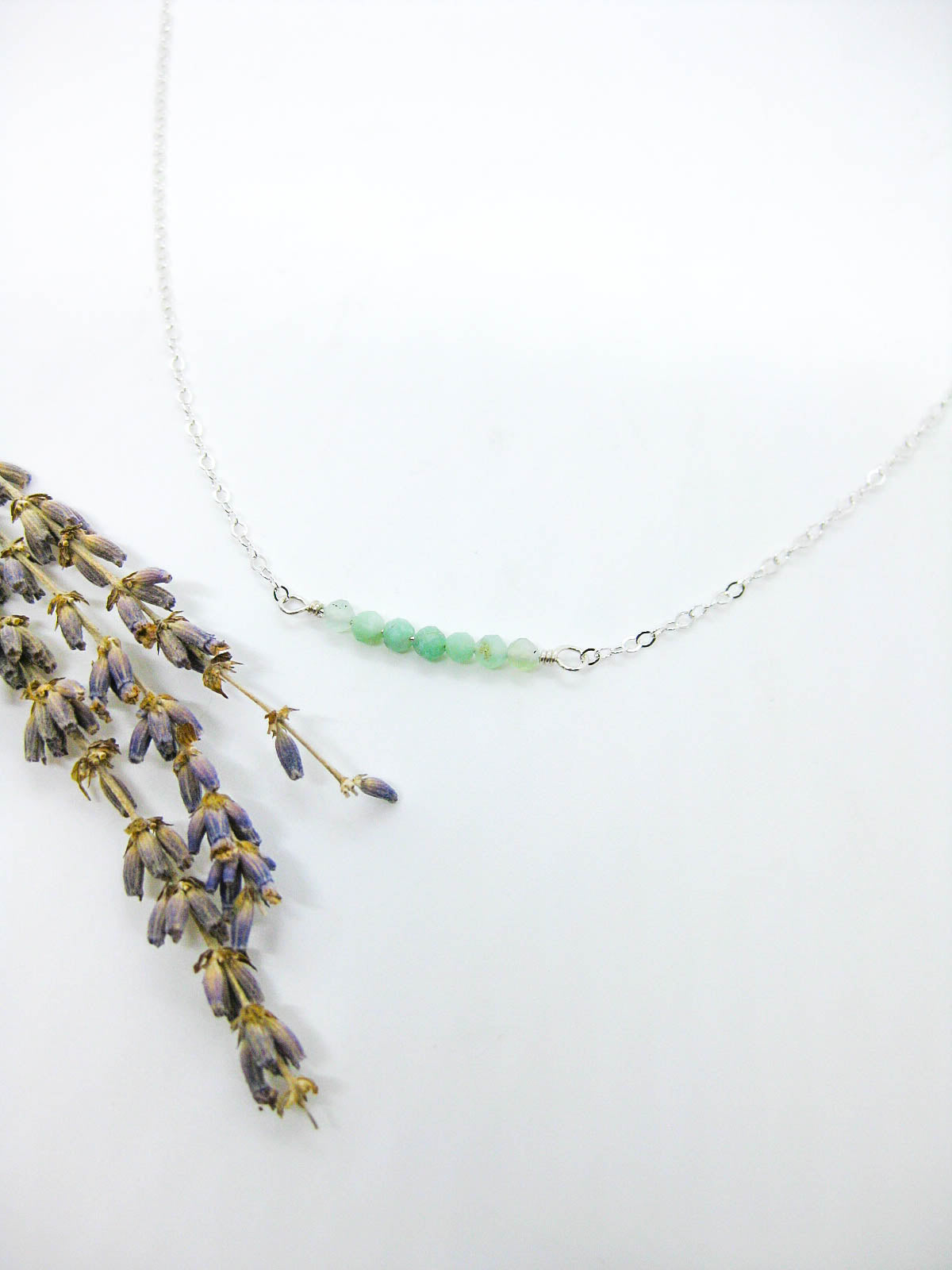 Violet: Chrysoprase Choker