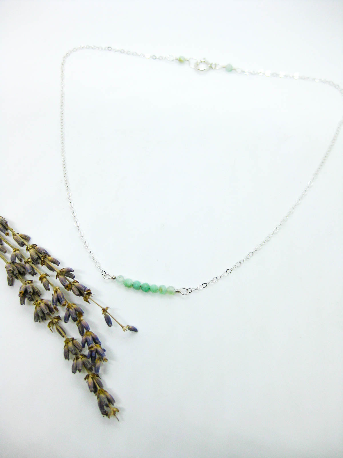 Violet: Chrysoprase Choker