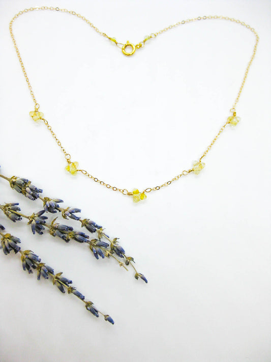 Hyacinth: Citrine Choker - n470