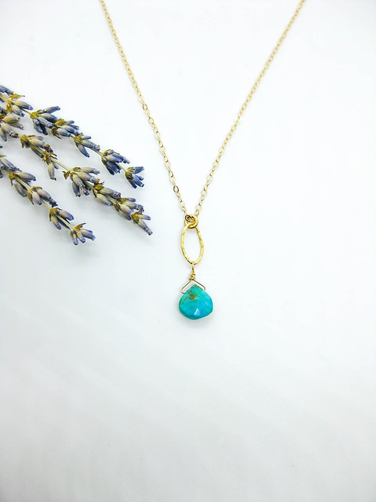 Chrysanthe: Turquoise Necklace - n555
