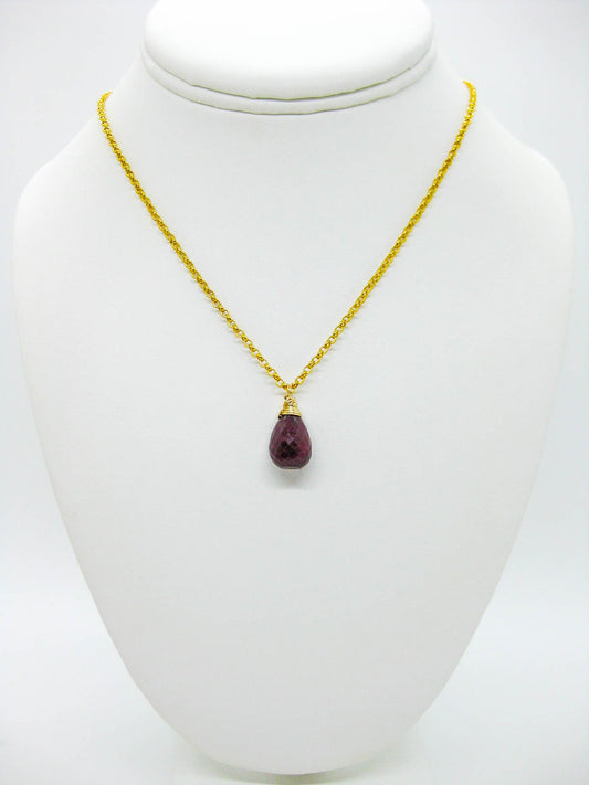 Amar: Ruby Necklace - n601
