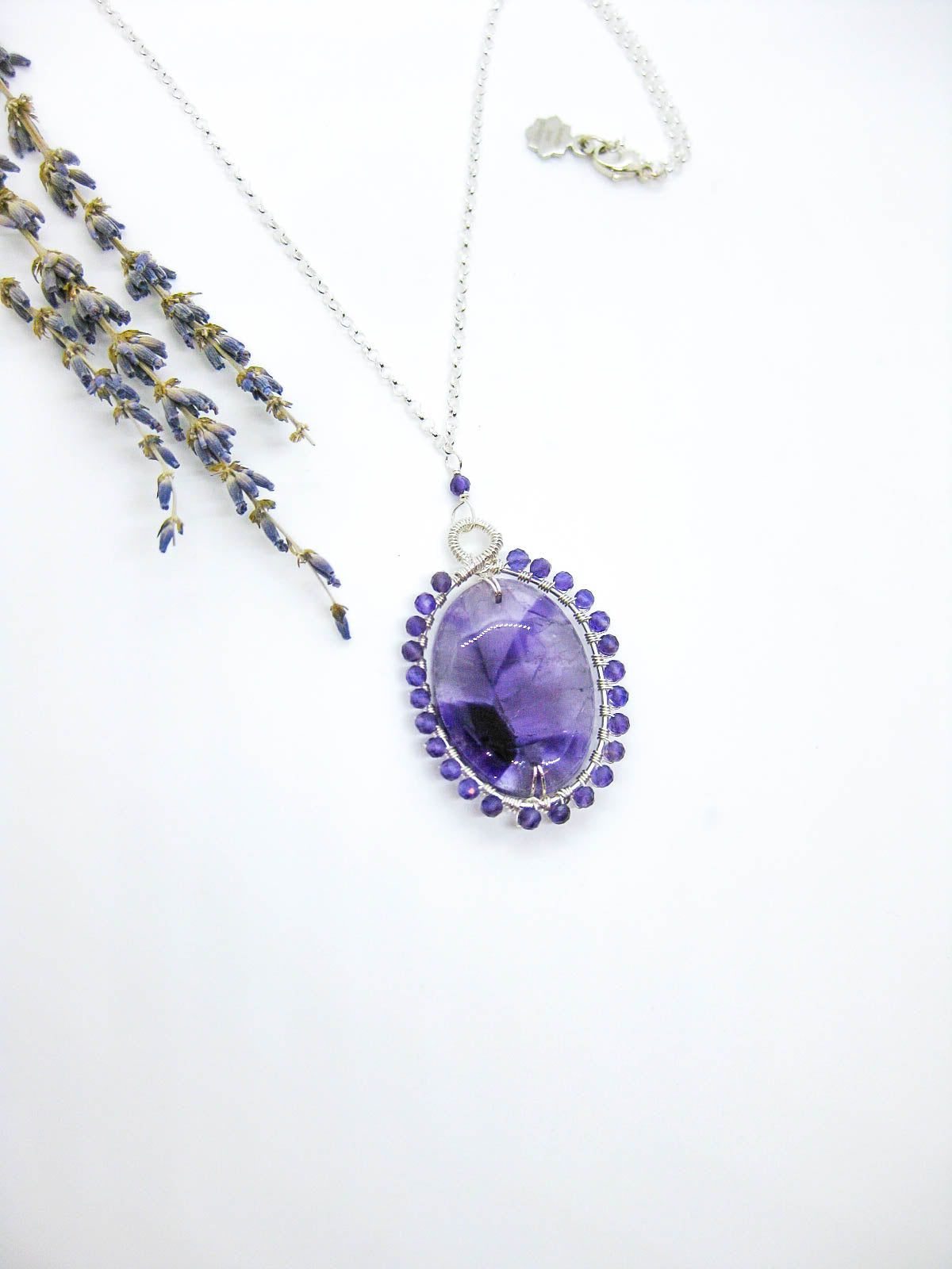 Peony: Amethyst 22" Necklace - n602oak