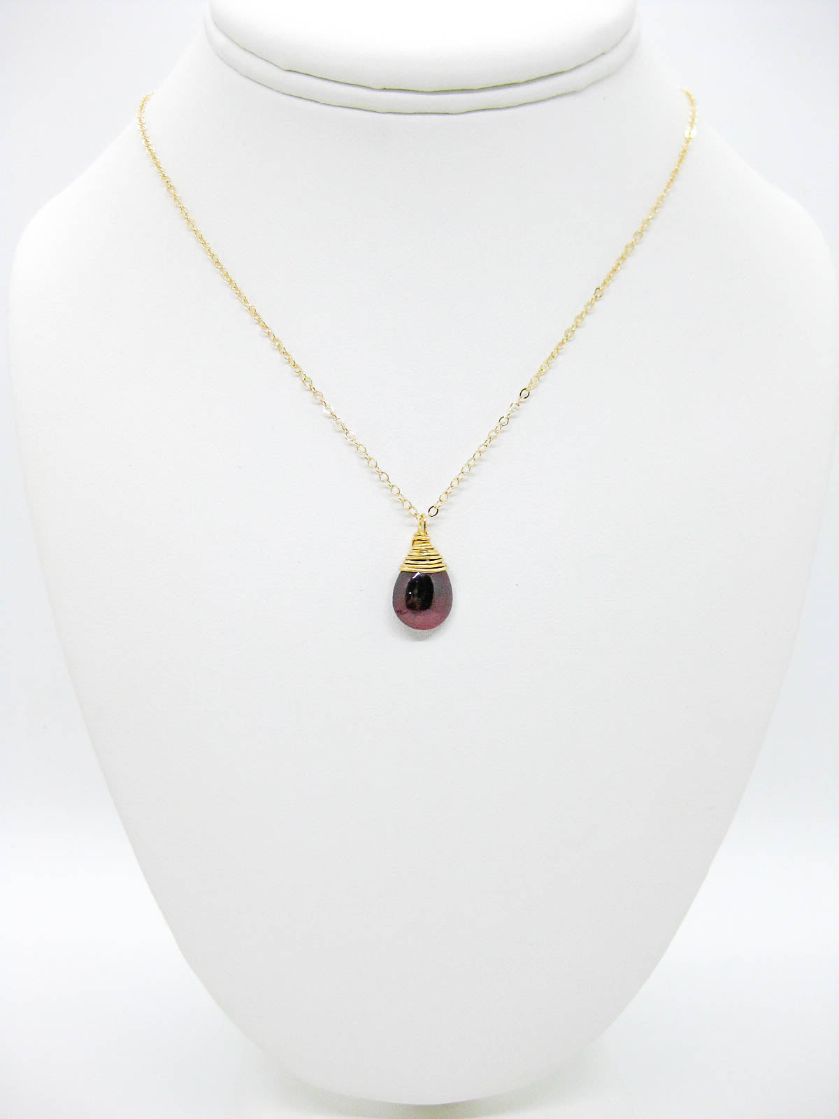 Poppy: Garnet Necklace - n609