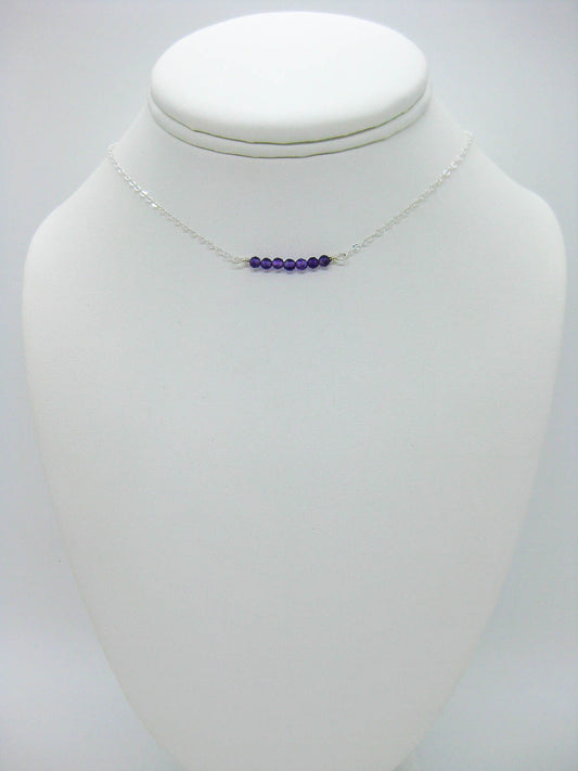 Violet: Amethyst Choker - n620