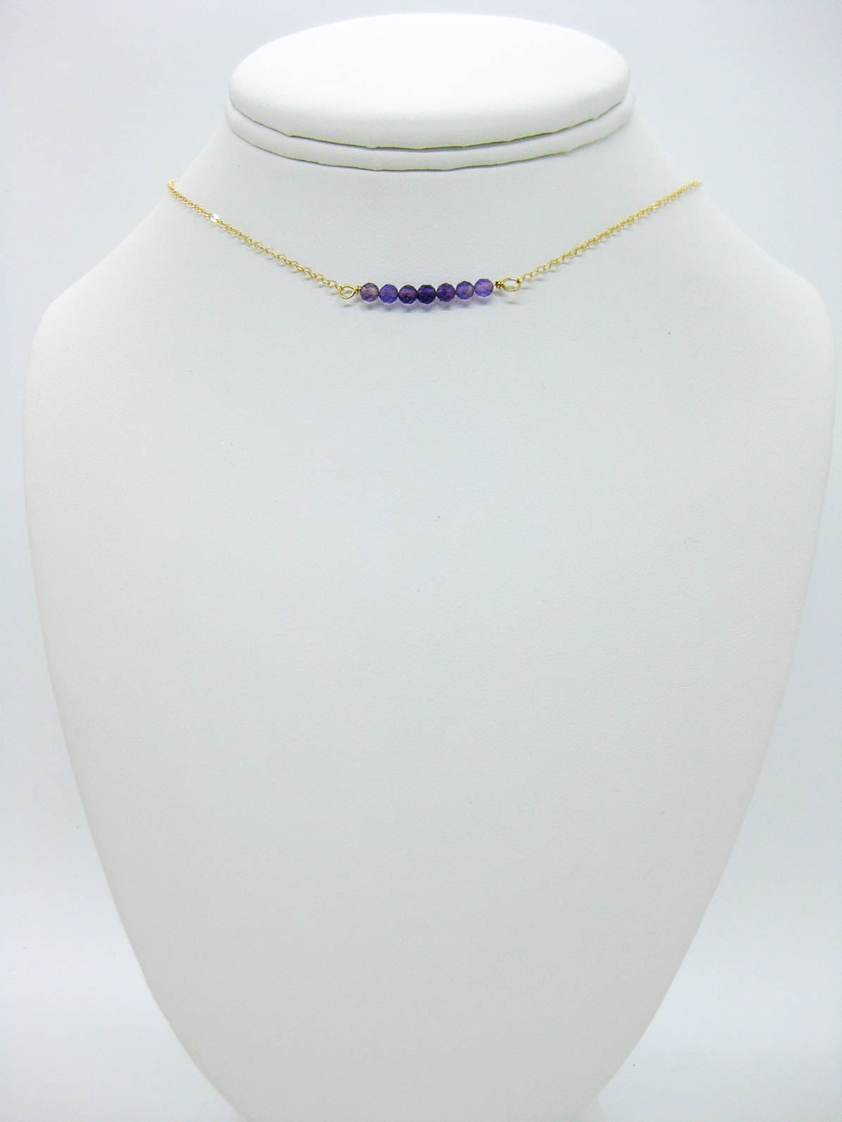 Violet: Amethyst Choker - n620