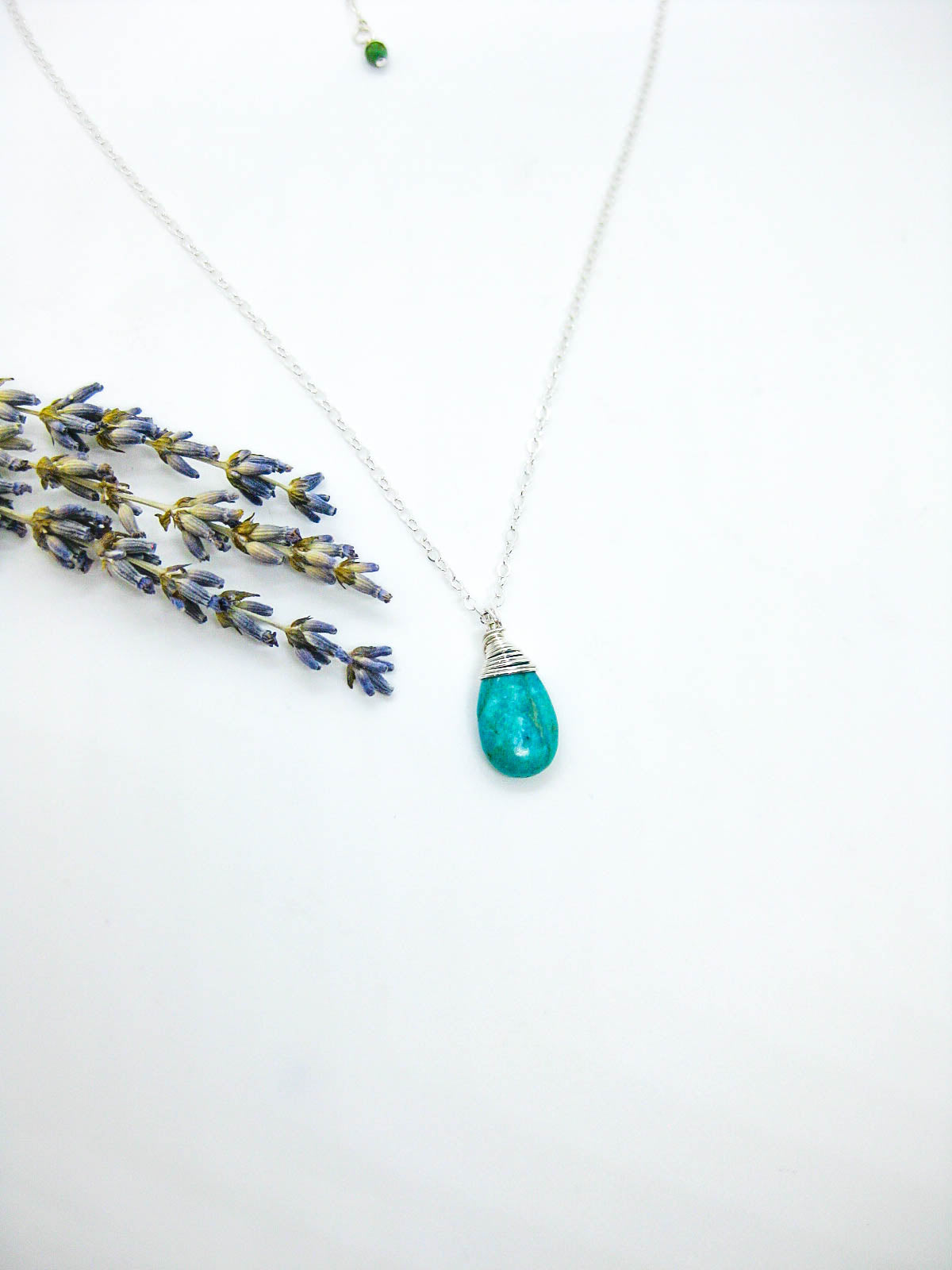 Poppy: Green Turquoise Necklace - n638