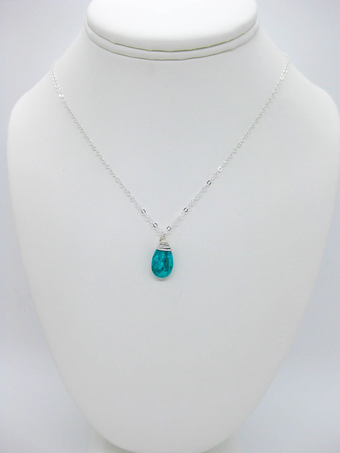 Poppy: Green Turquoise Necklace - n638