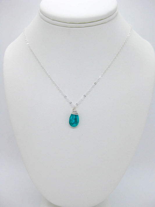 Poppy: Green Turquoise Necklace - n638