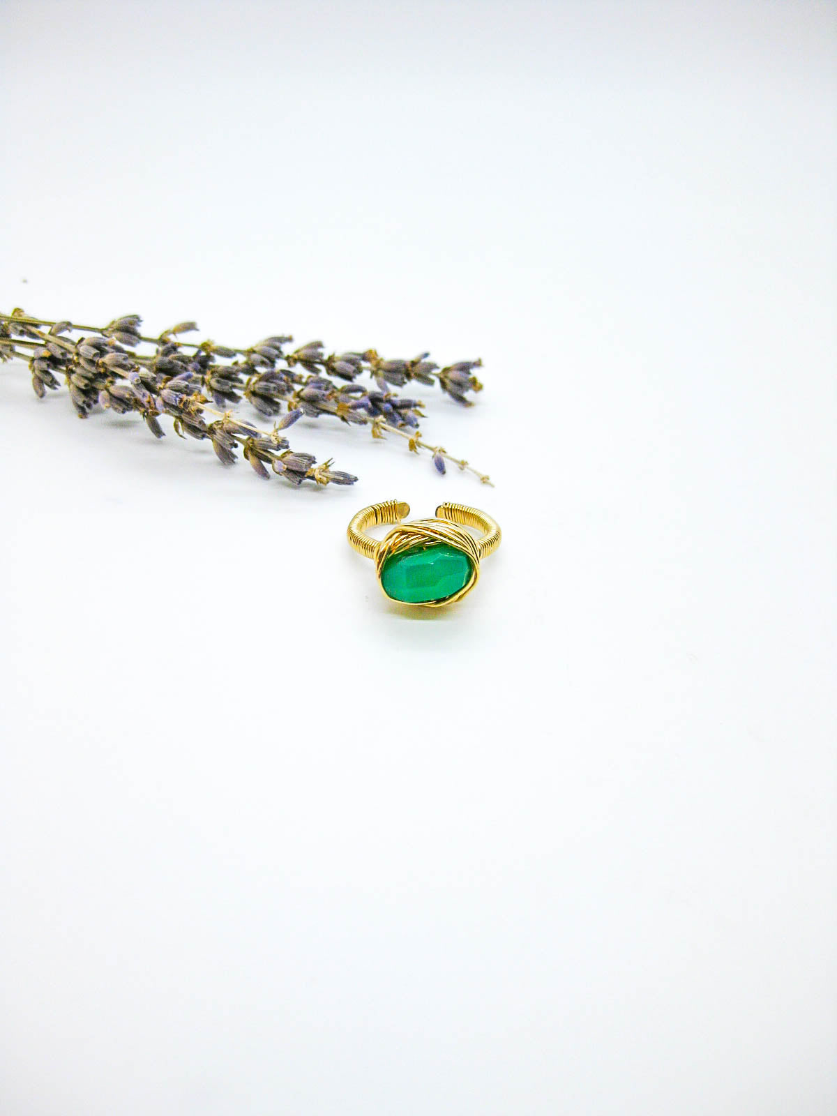 Calla: Chrysoprase Ring