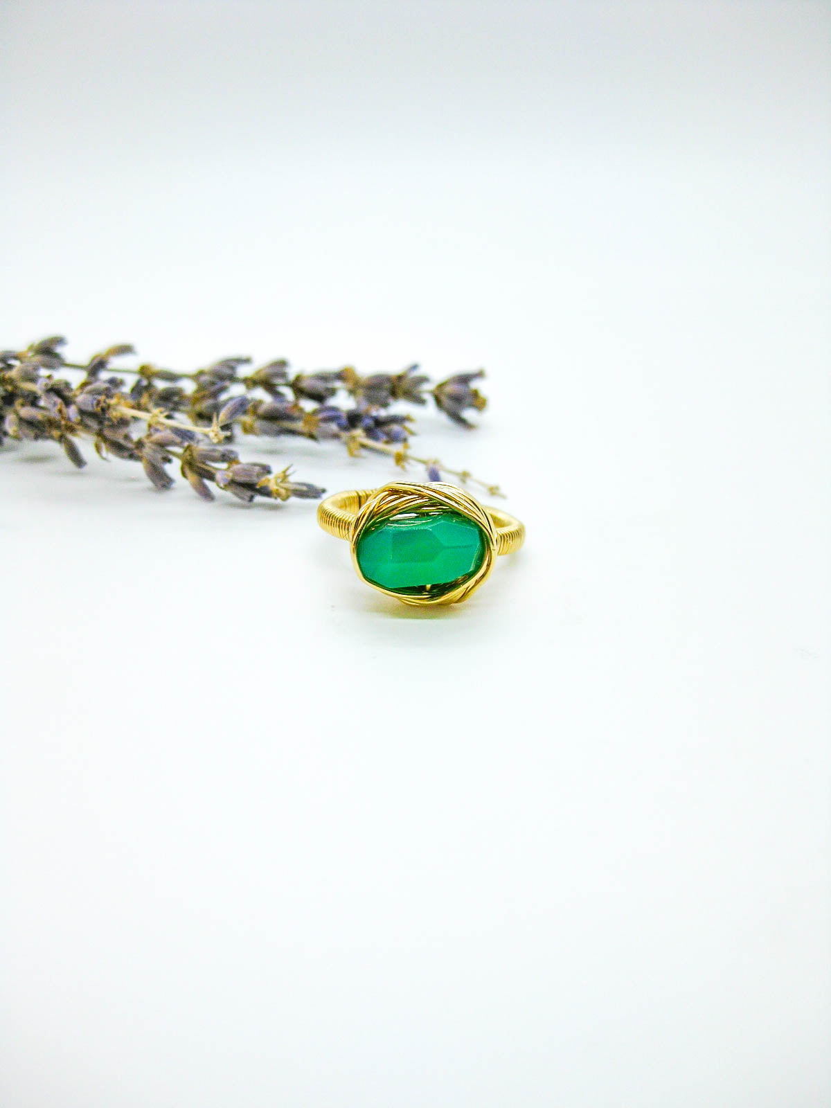 Calla: Chrysoprase Ring