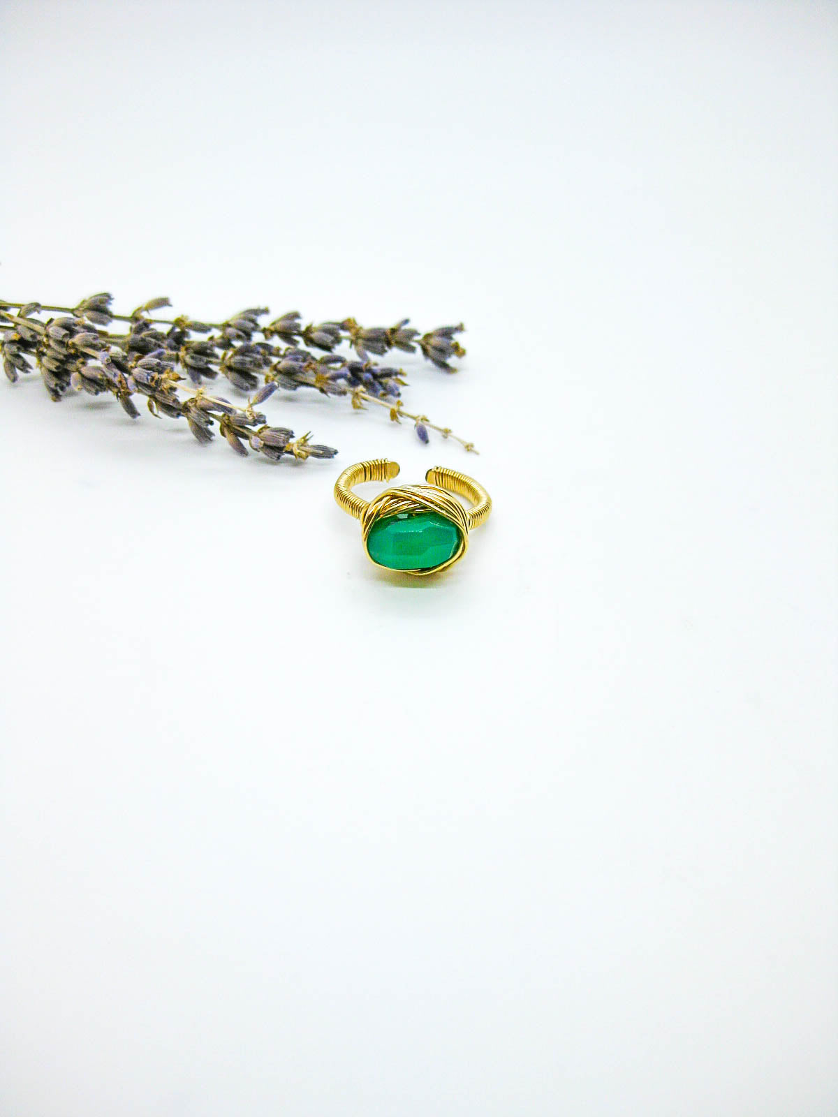 Calla: Chrysoprase Ring