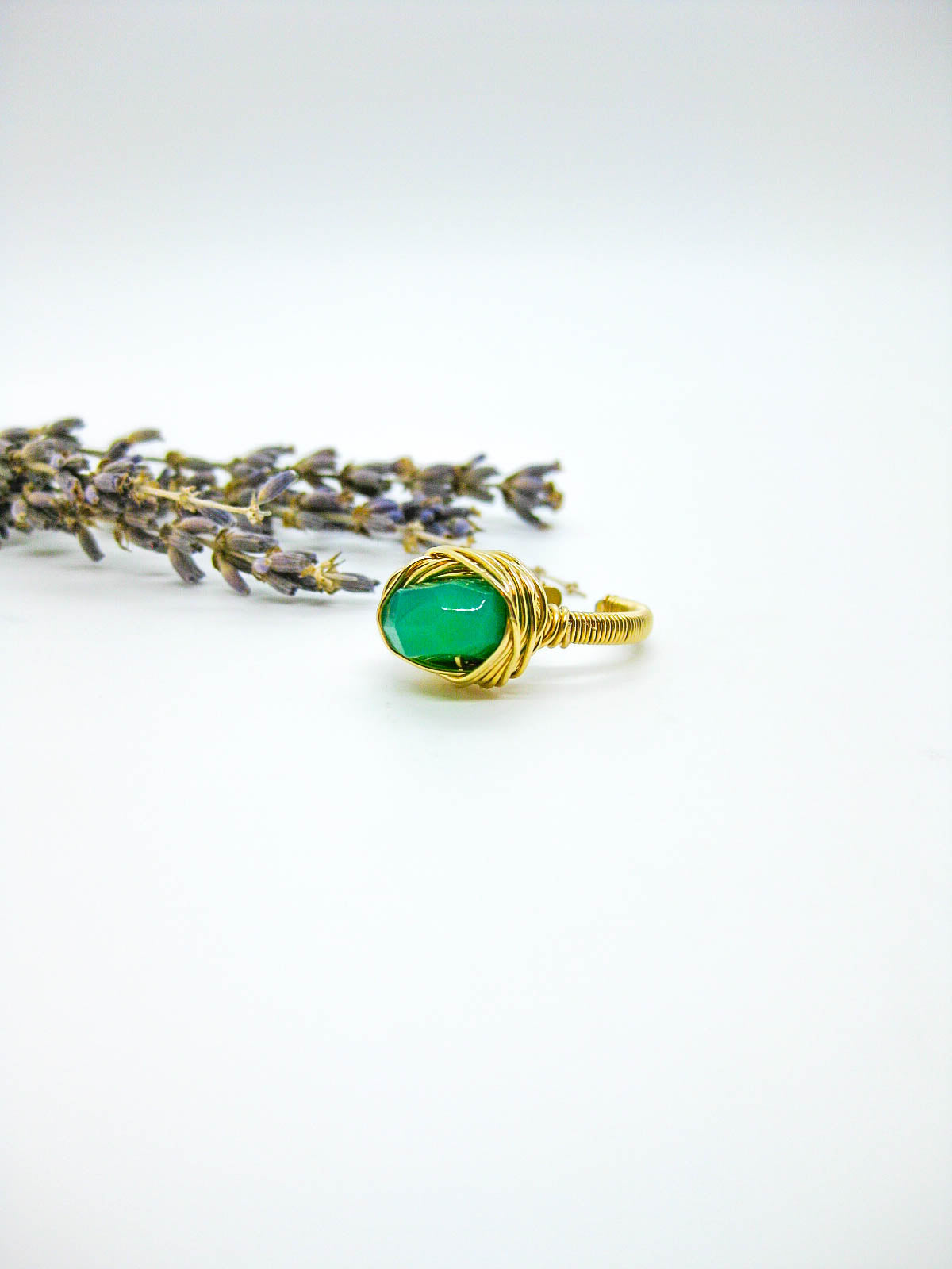 Calla: Chrysoprase Ring