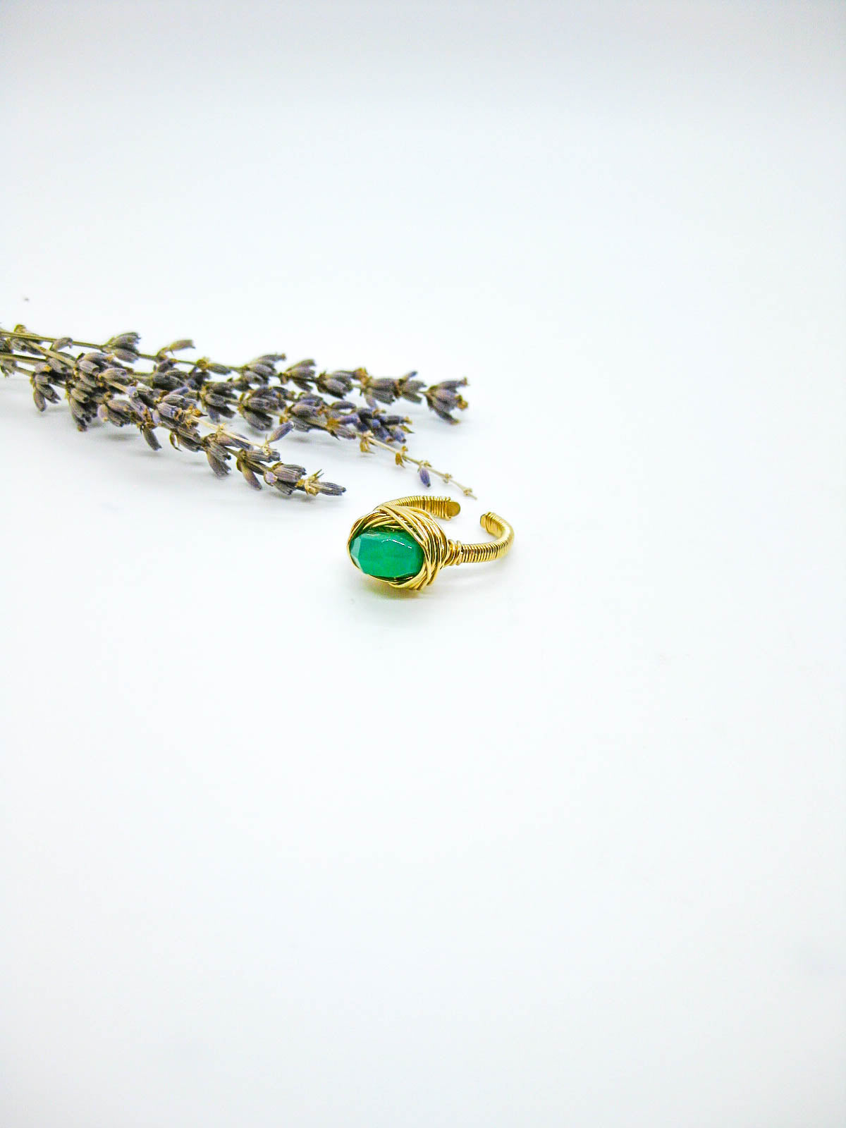 Calla: Chrysoprase Ring