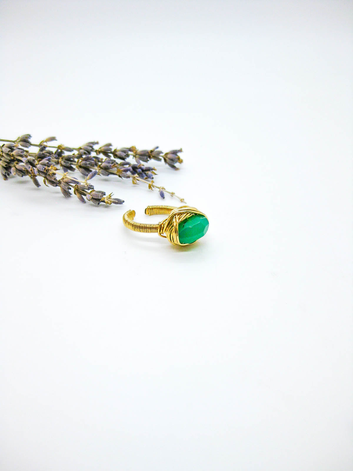 Calla: Chrysoprase Ring