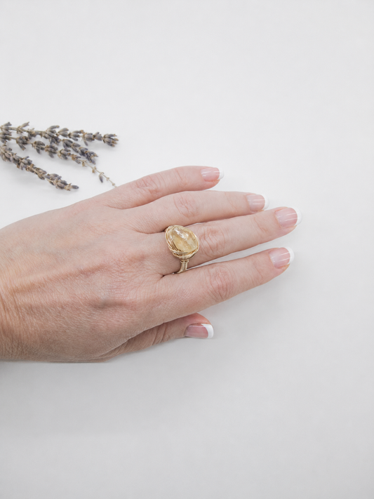 Calla: Citrine Ring