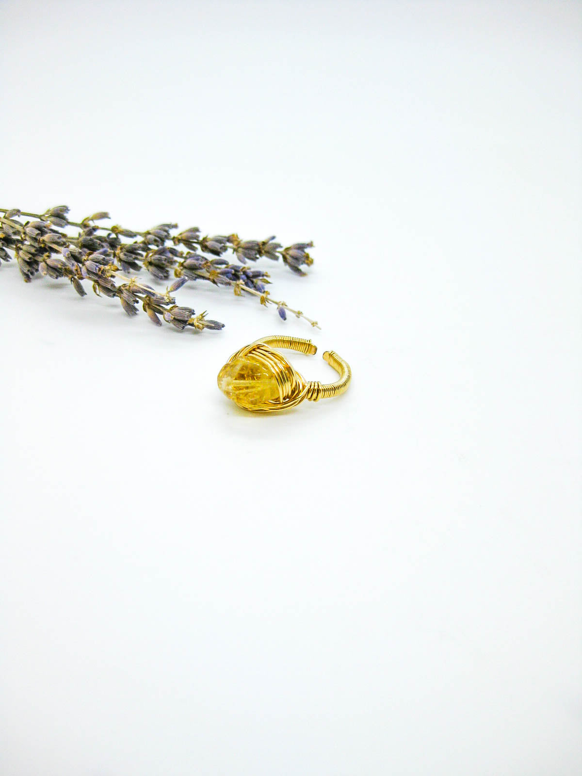 Calla: Citrine Ring